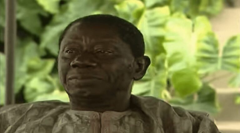 Guinean dictator Lancené Konta (screenshot from the last interview he gave, in 2007, to the TV5MONDE network)