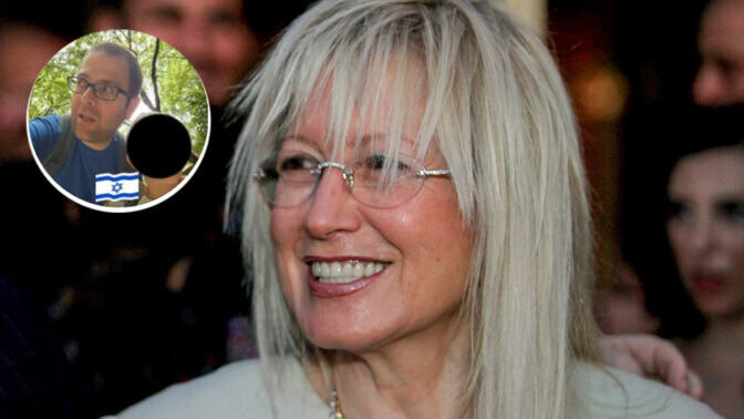Dr. Miriam Adelson, the owner of Israel Hayom (Photo: Moshe Shai). Left: Eli Barak's profile picture on his Facebook account