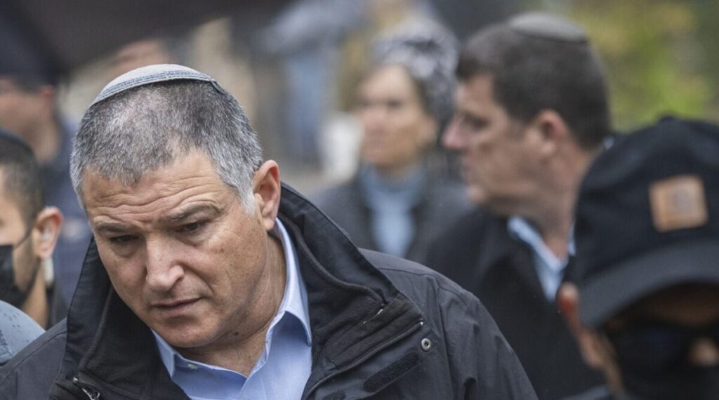 Israel Security Agency (Shin Bet) Director David Zini , March 27, 2026. Photo by Chaim Goldberg/Flash90